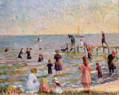 Baignade à Bellport, Long Island, 1912 - William James Glackens